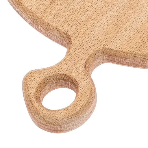 Доска кухонная разделочная деревянная из бука в форме желудя 39х19 см, Woodly Бежевый 86493 - фото 5