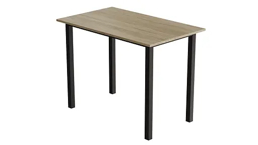 Стол универсальный Knap Ferrum-decor 750x1200x600 Черный металл ДСП Дуб Сонома 16 мм (FRD-106349) - фото 5