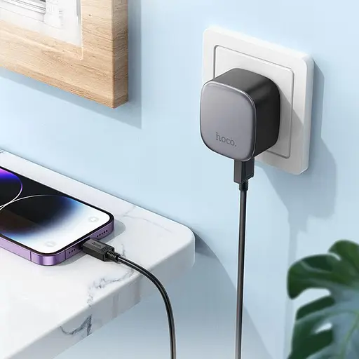 Зарядное сетевое устройство Hoco CS31A 2 х USB + кабель Apple Lightning - фото 7