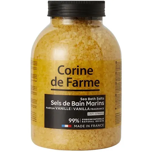 Морська сіль для ванн Corine de Farme ваніль 1.3 кг