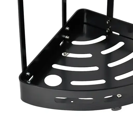 Полиця Homax дворівнева кутова алюмінієва 35.9х23.7х23.7 см чорна (EBA-3520 BL) - фото 4