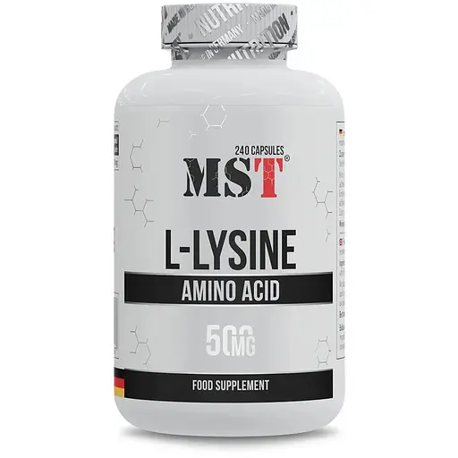 Лизин MST L-Lysine, 240 капсул для поддержания иммунной системы - фото 1