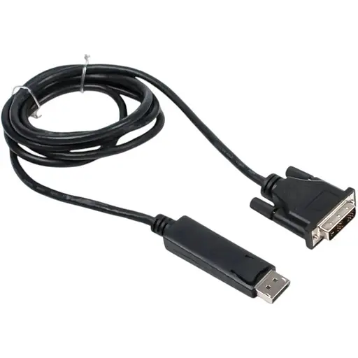 Кабель мультимедийный Display Port to DVI (1.8 м.) Б/У - фото 1
