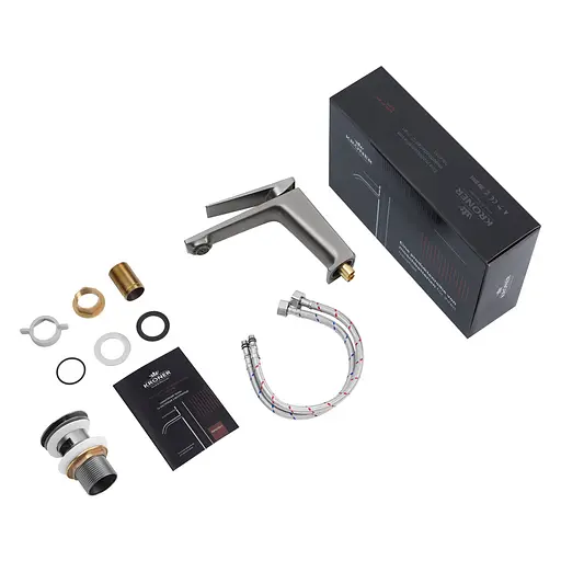 Смеситель для раковины Kroner KRP Ersel-GRP0111BV с донным клапаном (CV035469) - фото 8