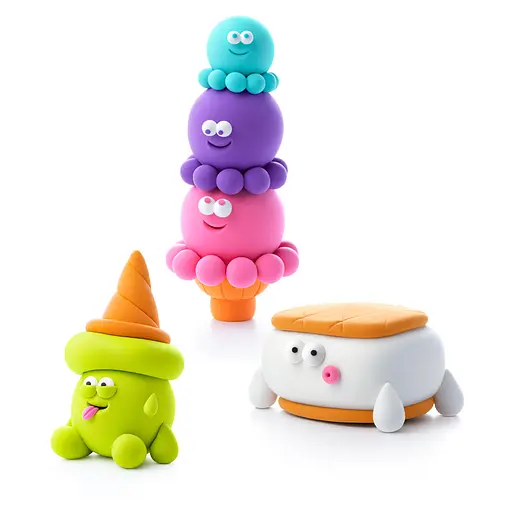 Набор пластилина Липака - Классное мороженое: Шариконавты, Йети Сэндвич, Рожок Кувырок, в коробке (4897105245452) - фото 3