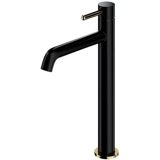 Змішувач для раковини Omnires Y black/gold (Y1212BLGL) - фото 1