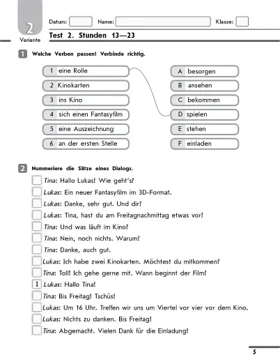Німецька мова. 9 клас. Тестовий зошит до підручника «Німецька мова. 9 клас. Hallo, Freunde!» (5-й рік навчання) - фото 6