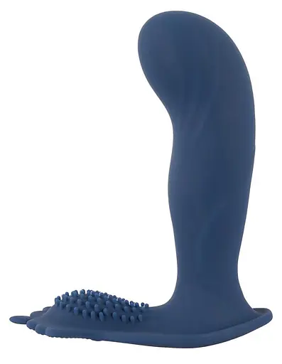 Стимулятор простаты You2Toys Vibrating Butt Plug With Nubs, 11.7 см синий - фото 3