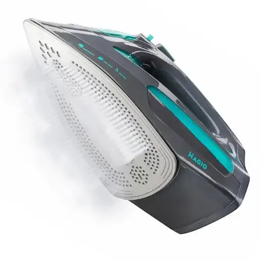 Прасувальна праска Magio MG-533 з керамічним покриттям підошви 2600Вт і вертикальним відпарюванням Сірий/Блакитний - фото 2