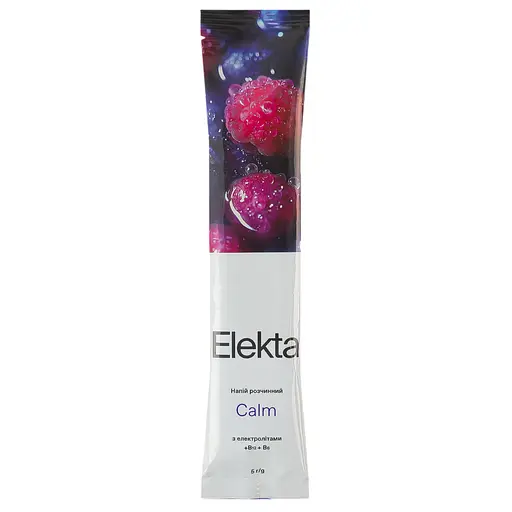 Напій розчинний з електролітами з вітамінним комплексом групи B зі смаком лісових ягід Calm Elekta 5 г