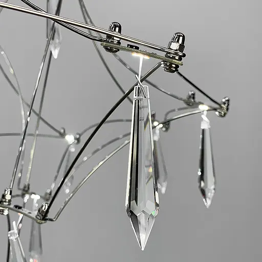 Дизайнерська невагома люстра MIRA C d80 см Line.F MJ 158-800 CH - фото 6