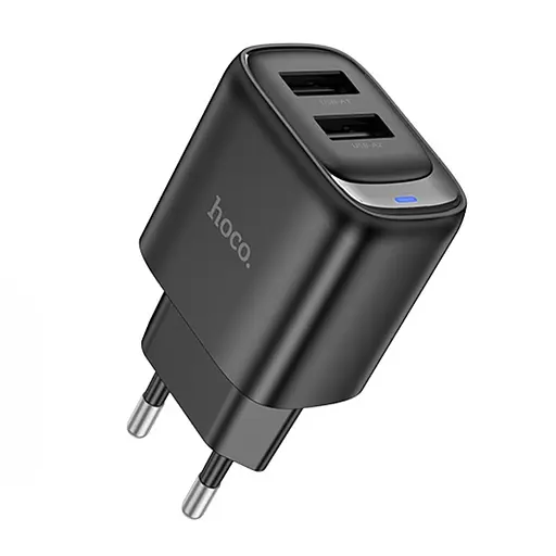 Зарядное устройство Hoco C141A 2 USB черный - фото 1