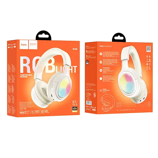 Навушники Hoco Bluetooth W48 Focus BT headphones білі - фото 2