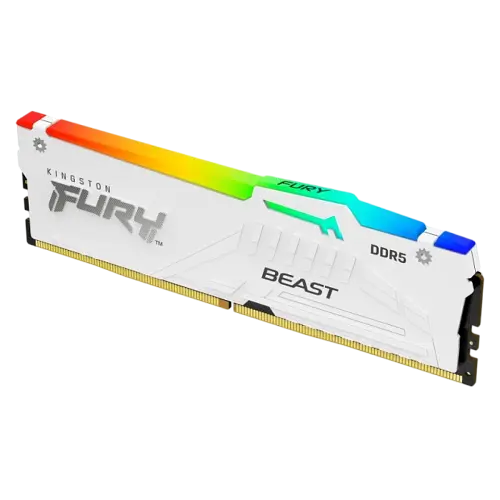 Оперативная память Kingston Fury 32GB DDR5 5600MHz Beast RGB White (KF556C36BWEA-32)