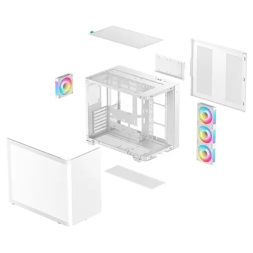 Корпус DeepCool CG530U 4F белый (R-CG530U-WHAGA4-G) без блока питания - фото 3