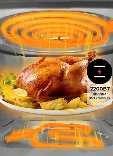 Мультипіч Sokany SK-10085 аерогриль фритюрниця 7.5л сенсорна - фото 5