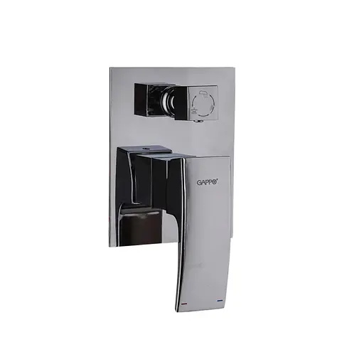 Душова система прихованого монтажу Gappo G7107-20, вилив - перемикач на лійку, 3-функції, хром - фото 4