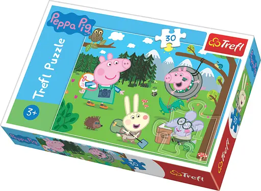 Набір Пазли - (30 елм.) - "Лісова експедиція" / Свинка Пепа - фото 1