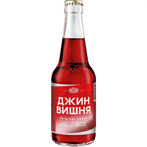 Джин Оболонь Вишня 8% 0.33 л - фото 1