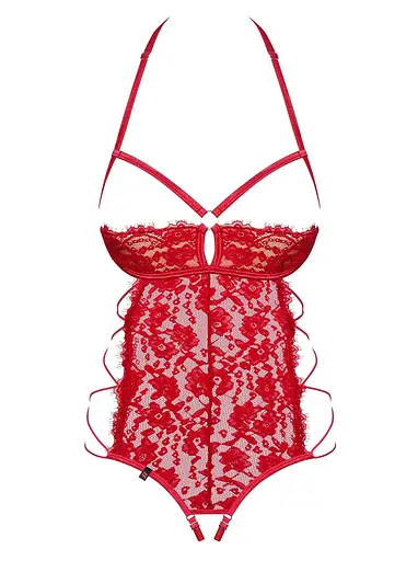 Боді Obsessive Rediosa L/XL червоний - фото 5