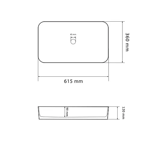 Умивальник VBI Triest marble накладний VBI-012711, Мармур - фото 5