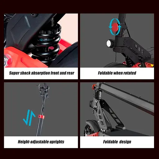 Электросамокат KEPOW D2 Black [143782] - фото 3