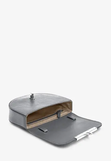 Жіноча шкіряна сумка поясна-кроссбоді Bridget сірий - фото 7