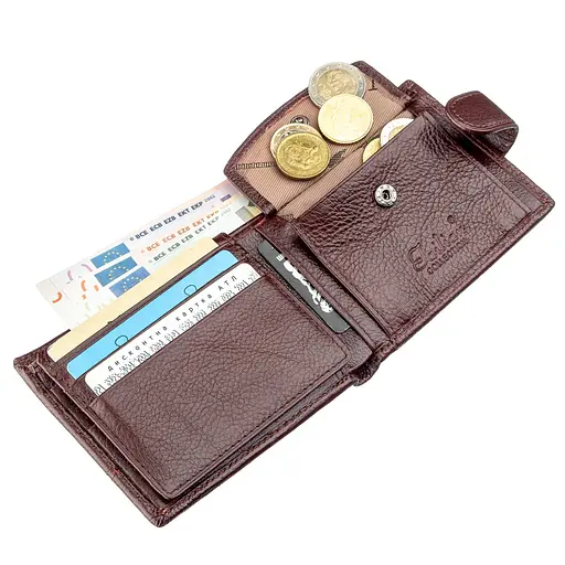 Мужской кожаный кошелек Tailian 11.5х9.5х1.5 см acs0015698 - фото 3