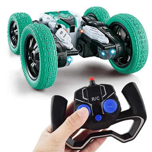 Машинка на радіокеруванні SHT DW02A Trick and Flip RC Car 2.4G Green - фото 6