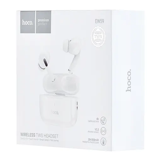 Навушники Hoco Bluetooth EW59 True wireless stereo headset білі - фото 2