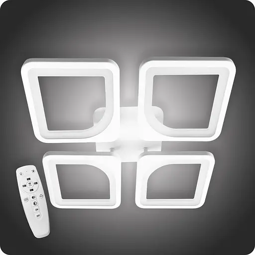 Люстра світлодіодна 517 Dlight з пультом 65Вт Білий (01771) - фото 2