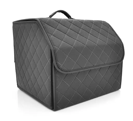 Складной кожаный автомобильный органайзер-саквояж Voltronic CXJ-SMALL-B 330x320x300 Black