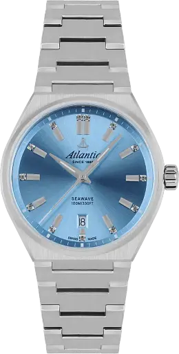 Часы Atlantic Seawave 35mm Sky Blue 39365.41.51