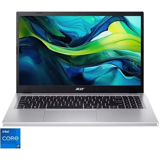 Ноутбук Acer 15.6'' Aspire Go 15 AG15-71P, FHD IPS, процессором Intel Core i7-13620H (24M Cache, 4.90 GHz), 16GB DDR5, 1TB SSD, Intel UHD, No OS, Pure серебряный