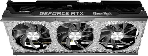 Відеокарта Palit RTX 3080 10Gb GameRock OC (NED3080H19IA-1020G) (GDDR6X, 320 bit, PCI-E v4.0 x16) Б/в - фото 4