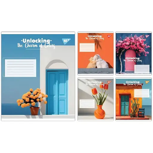 Зошит учнівський "Charm of Colors" Yes 767971 24 аркушів Різнокольоровий 1 шт. в асортименті - фото 1