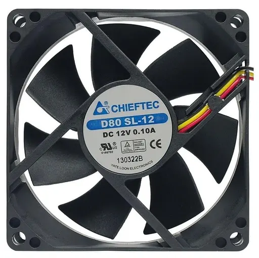 Вентилятор Chieftec Thermal Killer 80mm Black (AF-0825S) - фото 2