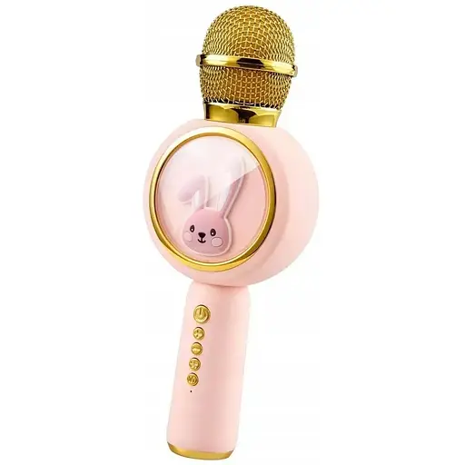 Микрофон G-Toys Караоке Karaoke speaker X6 Pink, беспроводной - фото 2