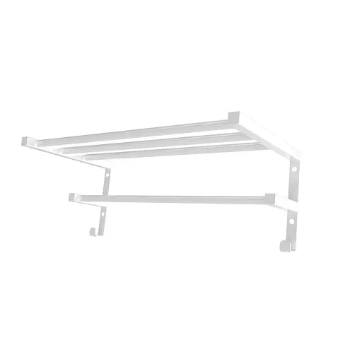 Полиця для рушників з настінним кріпленням HF Sheffield 520x256 3.0.1101.13.WM, Білий матовий - фото 1
