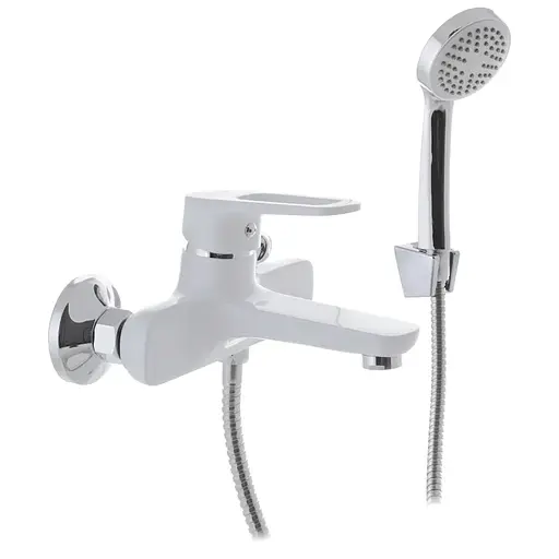 Змішувач для ванни з коротким зливом Mixxus Nevada 009 Euro white MI5800 Білий матовий - фото 1