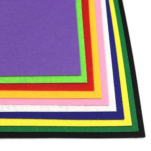 Фетрові листи для рукоділля Bambi HQ170-MIX1, 1,2 мм, A4 - фото 1