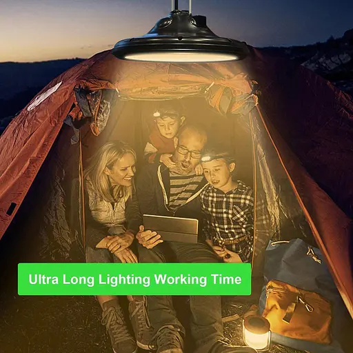 Підвісний світильник Neoglint UFO на сонячній батареї зі 100 світлодіодами, вуличний світильник для патіо, саду, двору, домашнього - фото 4