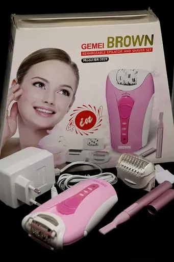 Жіночий епілятор Gemei Brown BR-3029 4 в 1 - фото 5