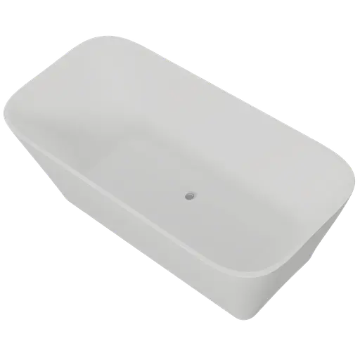 Ванна отдельностоящая глянцевая Amdcon Atlant 160x75 из литого камня ATLANT_160_HL Белый - фото 7