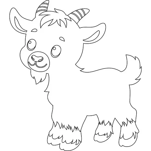 Роспись по холсту "Козлёнок" Art Craft 15106-AC 25х30 см - фото 1