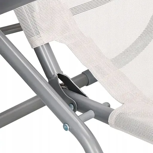 Крісло-шезлонг Jumi розкладний кремовий - фото 8