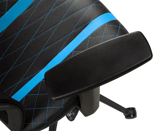 Геймерское кресло GT Racer черное с синим (X-6674 Black/Blue) - фото 8