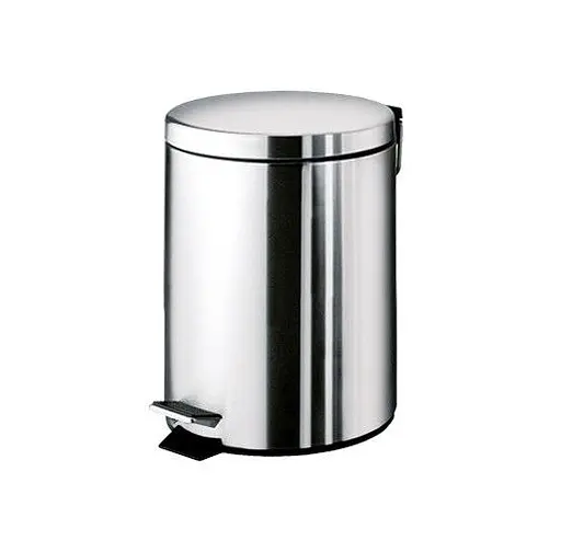 Відро для сміття Gedy Argenta 3л з педаллю (2609-13) Хром - фото 2