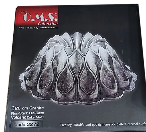Форма для випікання кексу O.M.S. Collection 3272 26 см для випічки з гранітним покриттям Срібний (Туреччина) - фото 6