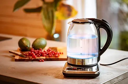 Электрочайник Стеклянный 1.7 л Adler AD 1293 с регулировкой температуры - фото 4